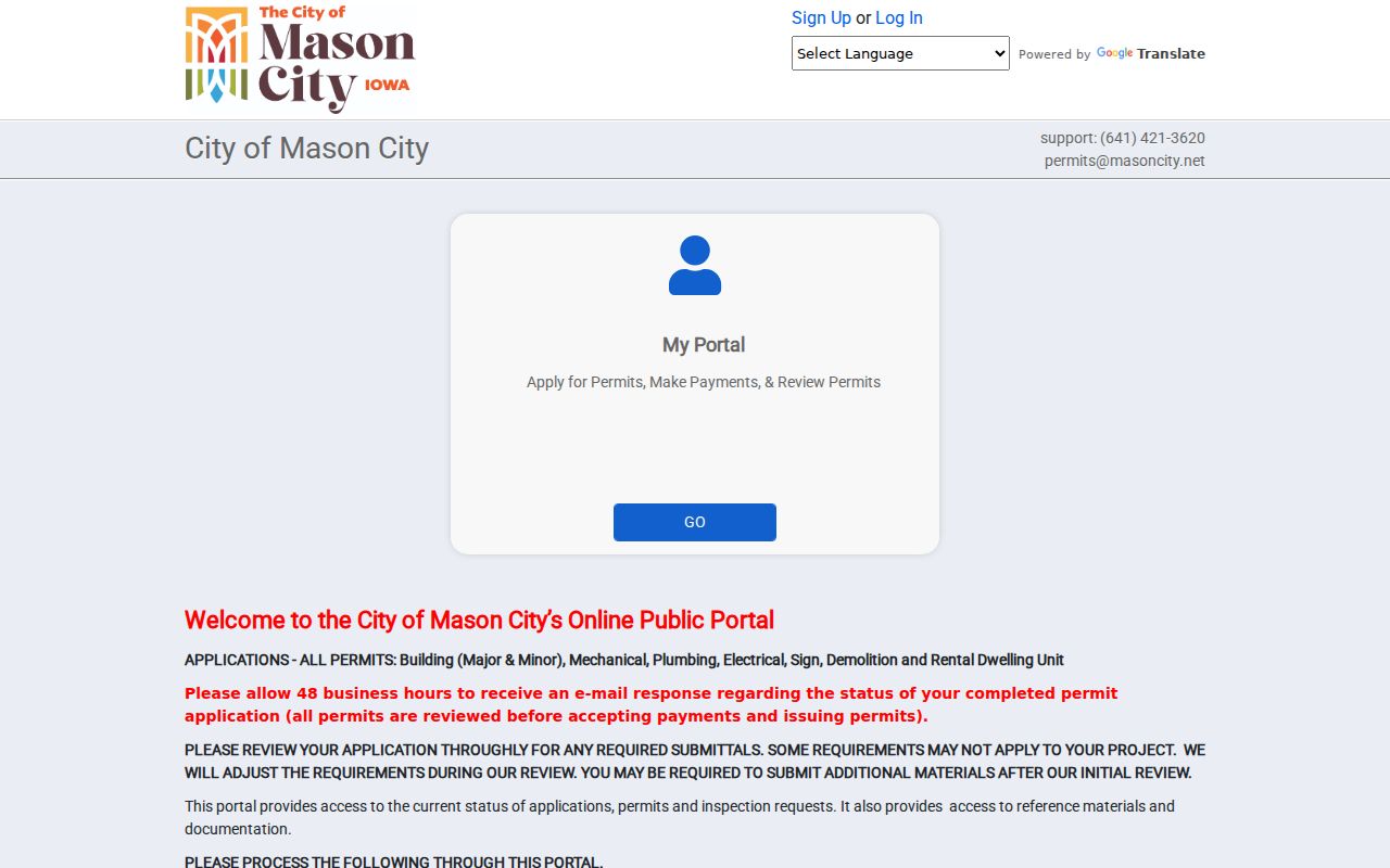 Mason City SmartGov public records portal contrasted with historical archive access